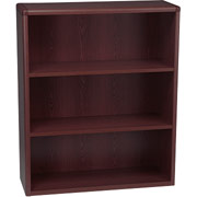 HON 10700 Series, 3-Shelf Bookcase, Mahogany