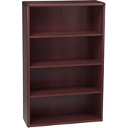 HON 10700 Series, 4-Shelf Bookcase, Mahogany