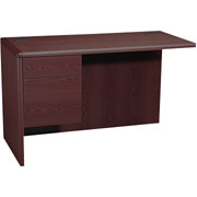 HON 10700 Series 48" Left Return for L-Workstation, Mahogany