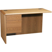 HON 10700 Series 48" Left Return for L-Workstation, Medium Oak