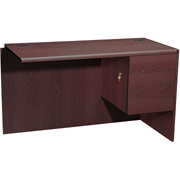 HON 10700 Series 48" Right Return for L-Workstation, Mahogany