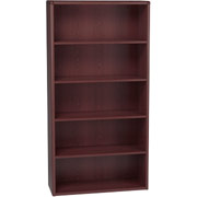 HON 10700 Series, 5-Shelf Bookcase, Mahogany