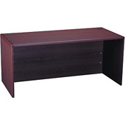 HON 10700 Series, 66" Desk Shell, Mahogany