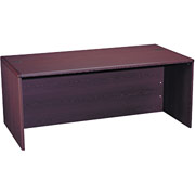 HON 10700 Series, 72" Desk Shell, Mahogany