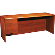 HON 10700 Series 72" Left Single Pedestal Credenza, Henna Cherry