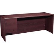 HON 10700 Series 72" Left Single Pedestal Credenza, Mahogany