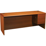 HON 10700 Series 72" Right Single Pedestal Credenza, Henna Cherry