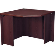 HON 10700 Series, Freestanding Corner Unit, Mahogany