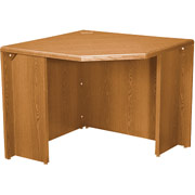 HON 10700 Series, Freestanding Corner Unit, Medium Oak
