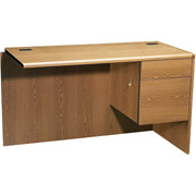 HON 10700 Series Right Return for L-Workstation, Medium Oak