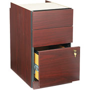 HON 10700 Series, Three-Drawer File Pedestal, Mahogany