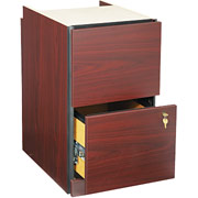 HON 10700 Series, Two-Drawer File Pedestal, Mahogany