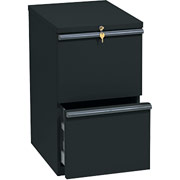 HON 20000 Series, 19-7/8" Deep, 2-Drawer Mobile Vertical File, Black