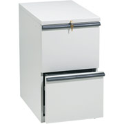 HON 20000 Series , 22-7/8" Deep, 2-Drawer Mobile Vertical File, Light Gray