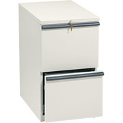 HON 20000 Series , 22-7/8" Deep, 2-Drawer Mobile Vertical File, Putty