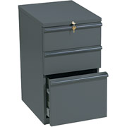 HON 20000 Series 3-Drawer, 19-7/8" Deep Mobile Vertical File, Charcoal