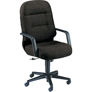 HON 2090 Pillow Soft€¯ Series Exec High Back Swivel/Tilt Chair, Iron Gray Fabric