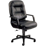HON 2090 Pillow Soft€¯ Series Executive High Back Swivel/Tilt Chair, Black Fabric