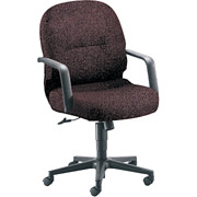 HON 2090 Pillow Soft€¯ Series Mgr Mid Back Swivel/Tilt Chair, Claret Burgundy Fabric HON2092BP6