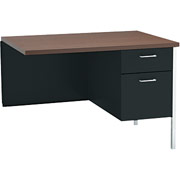 HON 34000 Series Right Return for L-Workstation, Walnut/Black