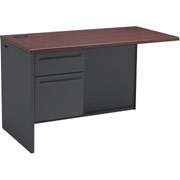 HON 38000 Series Left Return Mahogany/Charcoal