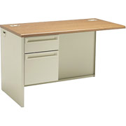 HON 38000 Series Left Return, Medium Oak/Putty