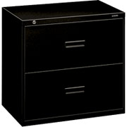 HON 400 Series 30" Wide 2-Drawer Lateral File/Storage Cabinet, Black