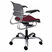 HON 4300 Series Perpetual Mid Back Swivel-Chair, Titanium Base, Black Fabric