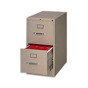 HON 510 Series 25" Deep 2-Drawer Letter-Size File Cabinet, Putty