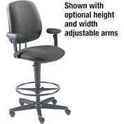 HON 7700 Series Armless Gray Swivel Task Stool