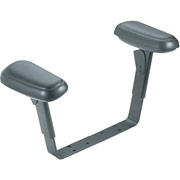 HON 7700 Series, Height-Adjustable Gel Arms, Black