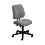 HON 7700 Series Multi-Task Armless Chair, Olefin Upholstery, Dark Gray