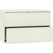 HON 800 Series 42" Wide 2-Drawer Lateral File/Storage Cabinet, Putty