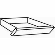 HON Center Drawer for Double Pedestal Desk, Medium Oak