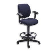 HON Comfortask Task/Swivel Stool, Black (Arms Optional)