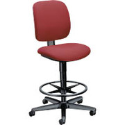 HON Comfortask Task/Swivel Stool, Burgundy (Arms Optional)