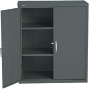 HON Industrial Grade, 3 Shelf  Assembled Storage Cabinets, 42"H x 36"W x 18"D, Charcoal