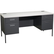 HON Metro Classic Credenza with Kneespace, Charcoal/Gray