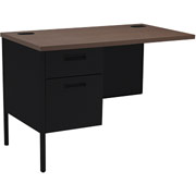 HON Metro Classic Left Return, Black/Walnut