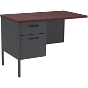 HON Metro Classic Left Return, Charcoal/Mahogany