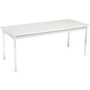 HON Non-Folding Utility Table, 30" x 72", Gray/Gray