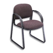 HON Sensible Seating Series Guest Arm Chair with Sled Base - Black