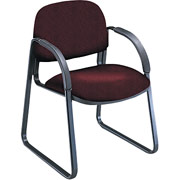 HON Sensible Seating Series Guest Arm Chair with Sled Base - Burgundy