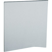 HON Simplicity II Acoustical Panels, Straight Panel, 53"H x 49"W, Gray