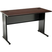 HON66000 Series 48" Computer Desk, 24",  Mahogany/Charcoal