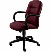 HONAllure Executive Seating, Mid Back Chair, Burgundy