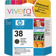 HP 38 (C9412A) Matte Black Pigment Ink Cartridge