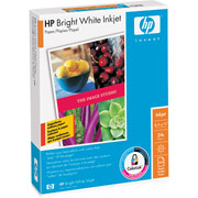 HP Bright White Inkjet Paper, 8 1/2" x 11", Ream