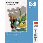 HP Color Laser Photo Paper, Matte, 8 1/2" x 11", 100/Pack