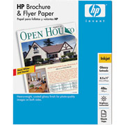HP Inkjet Brochure & Flyer Papers, Glossy, 150/Pack